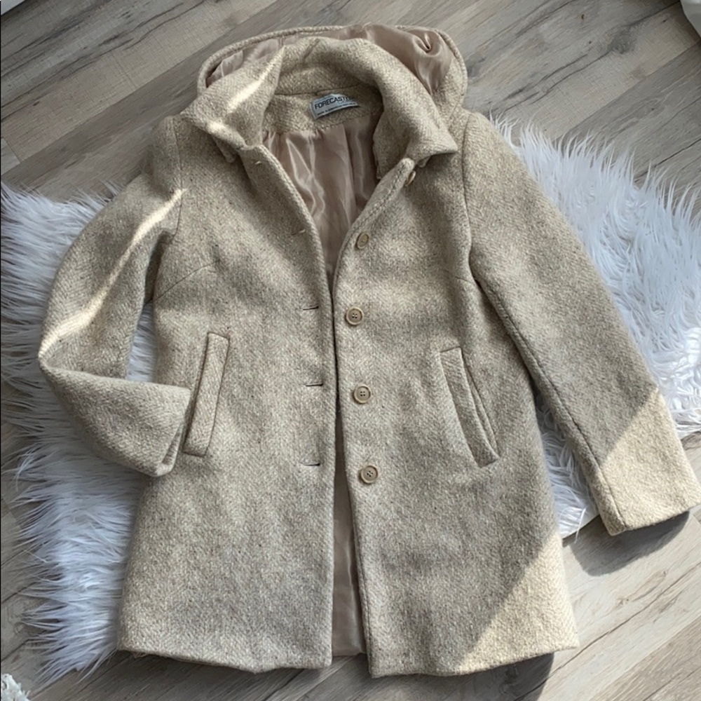 Cream wool coat
